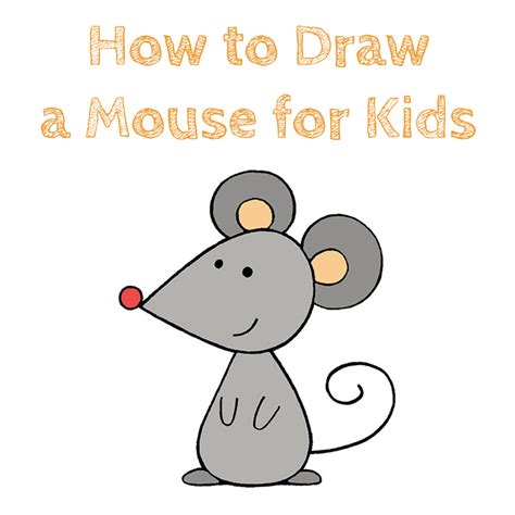 How To Draw A Mouse Easy