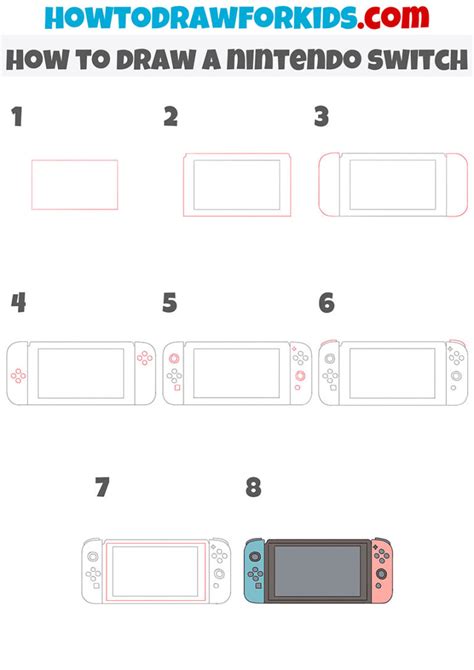 How To Draw A Nintendo Switch Step By Step at Drawing Tutorials