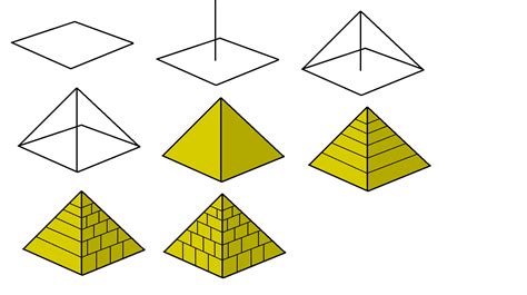 How To Draw A Pyramid In Math