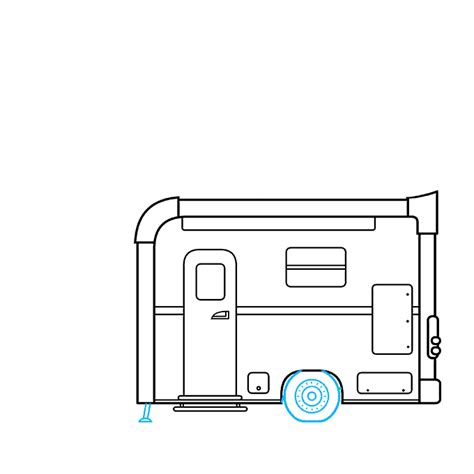 How To Draw A Rv Step By Step