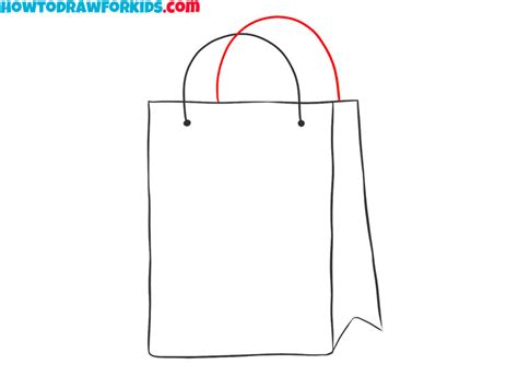 How To Draw A Shopping Bag Easy Drawing Tutorial For Kids