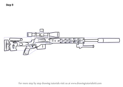 How To Draw A Sniper Rifle Step By Step at Drawing Tutorials