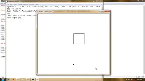 How To Draw A Square And Rectangle In Python Using Turtle Library
