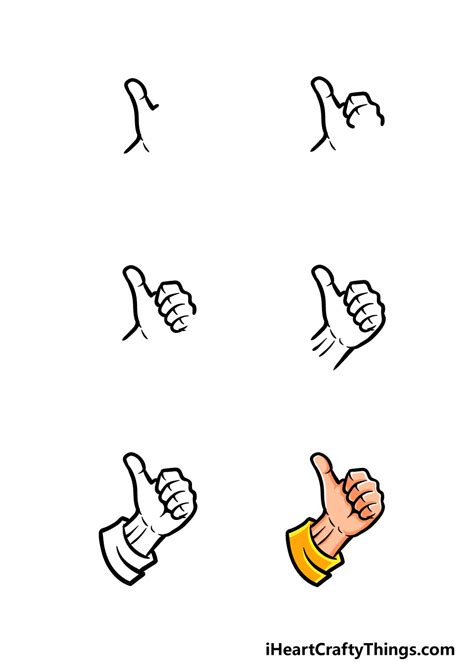 How To Draw A Thumbs Up - 666how.com