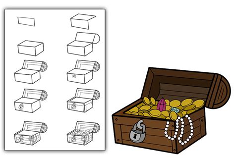 How To Draw A Treasure Ches