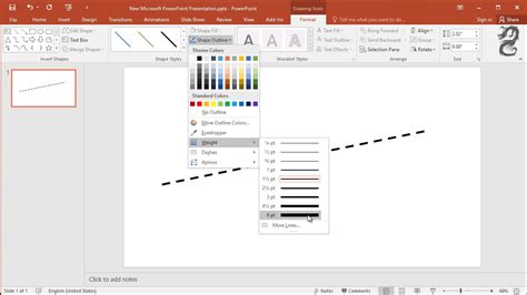How To Draw A Vertical Dotted Line In Powerpoint Design Talk