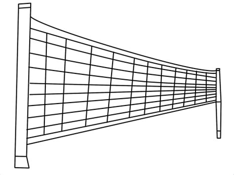 How To Draw A Volleyball Net Step By Step