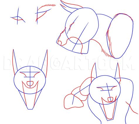 How To Draw A Werewolf Head, Step by Step, Drawing Guide, by Dawn
