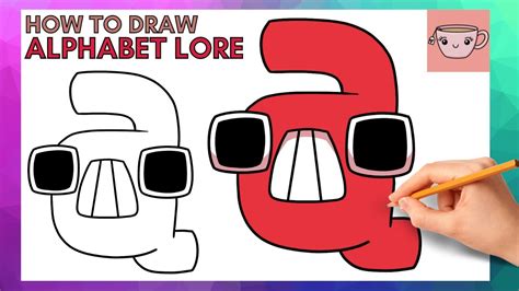 How To Draw Alphabet Lore Lowercase Letter A Cute Easy Step By Step