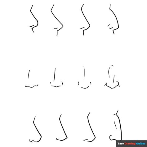 How To Draw Anime Nose Front View