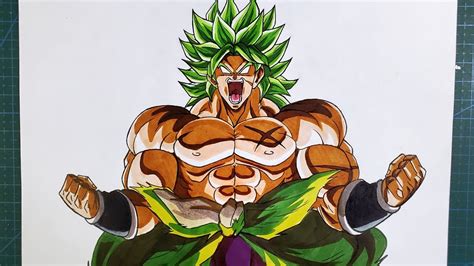How To Draw BROLY Super Saiyan Step By Step Tutorial!! YouTube