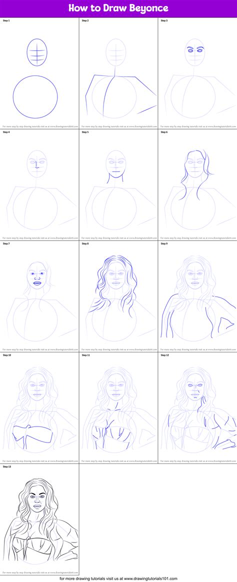 How To Draw Celebrities Step By Step at Drawing Tutorials