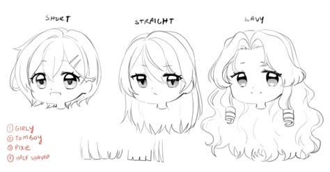 How To Draw Chibi Hairstyles