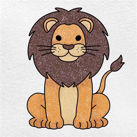 How To Draw Cute Lion