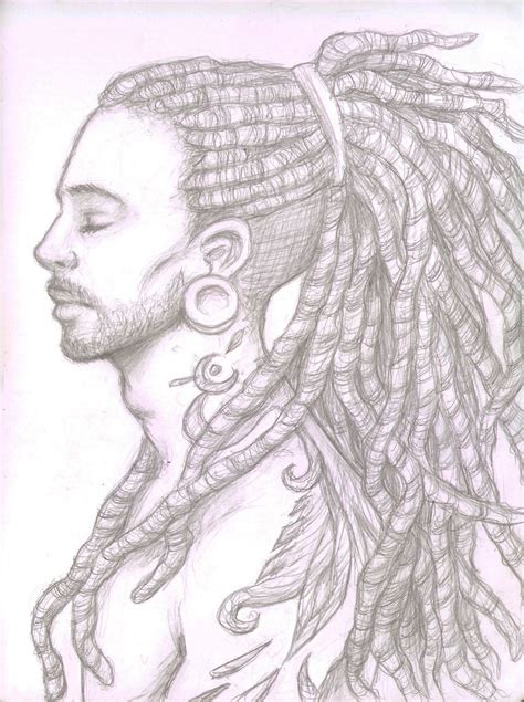 How To Draw Dreadlocks Male at How To Draw