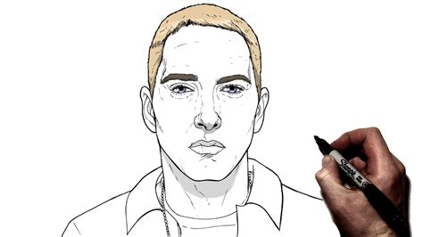 How To Draw Eminem Step by Step Using The Grid Technique YouTube