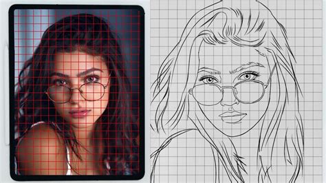 How To Draw Face Outline Using Grid Method Drawing Us vrogue.co