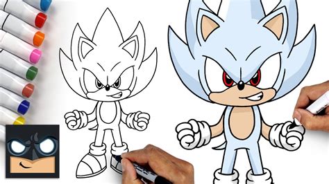 How To Draw Hyper Sonic Tutorial YouTube