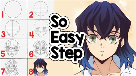 How To Draw Inosuke Hashibira (Demon Slayer) Step by Step Tutorial