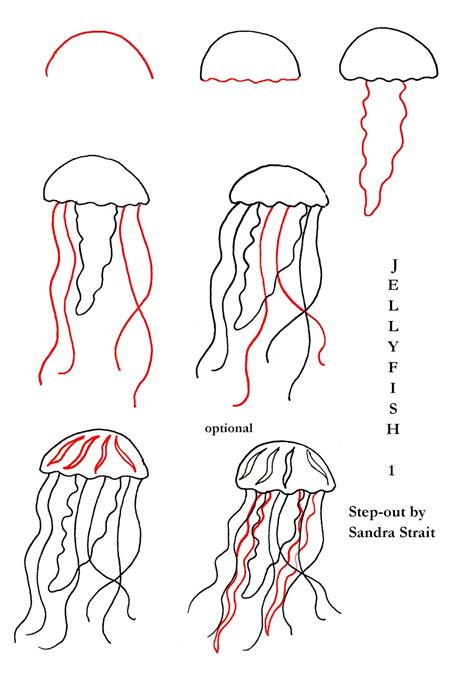 How To Draw Jellyfish Easy Step-By-Step Guide