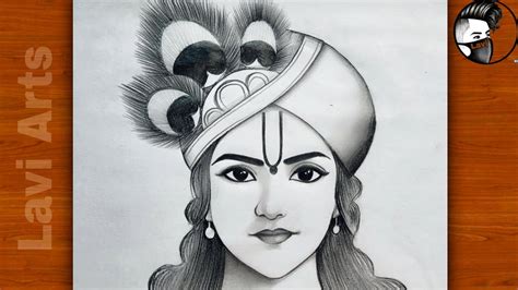 How To Draw Krishna Side Face Sketch Pavitra Art