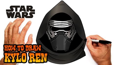 How To Draw Kylo Ren From Star Wars - YouTube