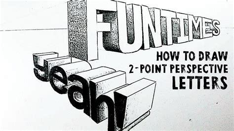 How To Draw Letters In 2 Point Perspective