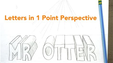 How To Draw Letters In One Point Perspective Statementpresentation5