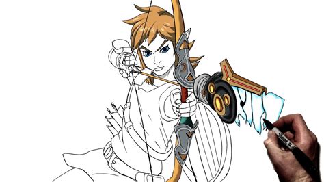 How To Draw Link Botw EASY DRAWING STEP