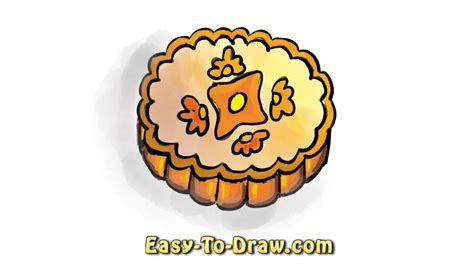 How To Draw Mooncake at How To Draw