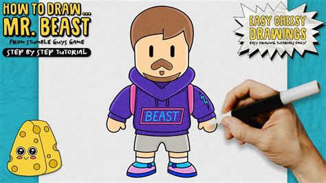 How To Draw MrBeast Easy Step By Step Tutorial