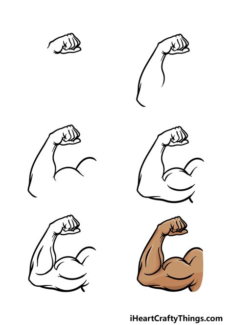 How To Draw Muscular Arms HOWTONA