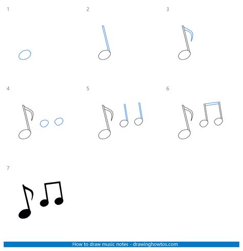 How To Draw Music Notes Easy Step By Step algomasquepanales
