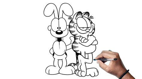 How To Draw Odie and Garfield Drawing Step By Step Odie and Garfield