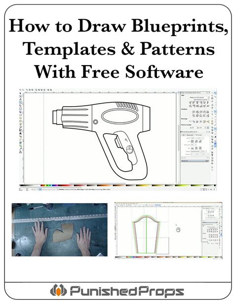 How To Draw Patterns Templates Blueprints With Free Software