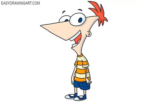 How To Draw Phineas - 666how.com