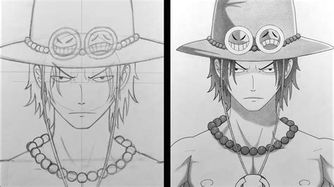 How To Draw Portgas D Ace from One Piece Step By Step Tutorial! YouTube