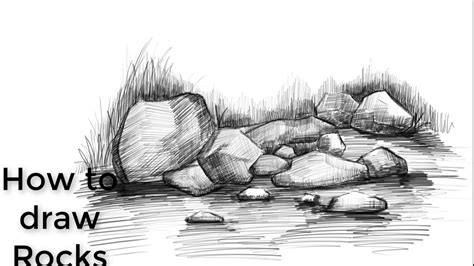 How To Draw Rocks Step By Step Images