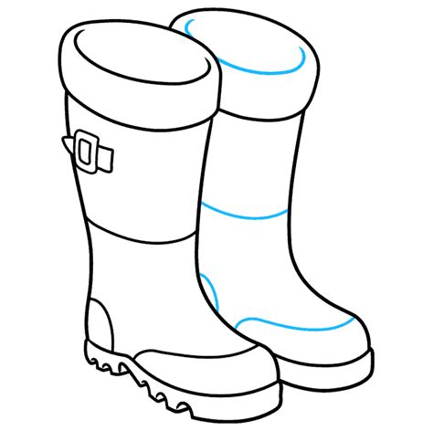 How To Draw Rubber Boots Really Easy Drawing Tutorial Images and