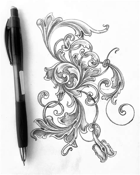 How To Draw Scrollwork And Filigree at How To Draw