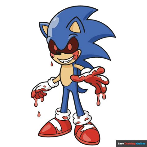 How To Draw Sonic Exe