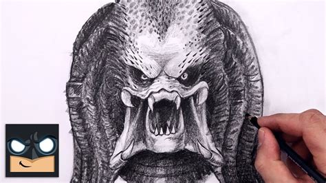 How To Draw The Predator Sketch Tutorial YouTube