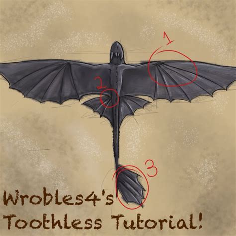 How To Draw Toothless Tail