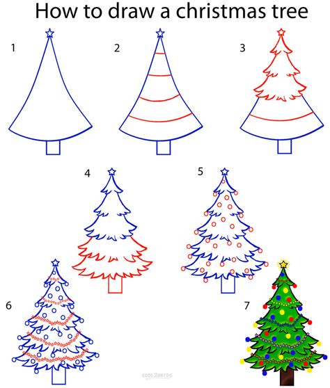 How To Draw a Christmas Tree with Easy Step by Step Guide