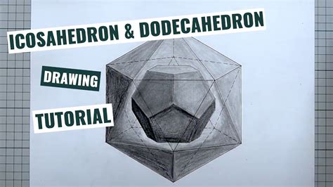 How To Draw a Dodecahedron Inside a Icosahedron Sacred Geometry