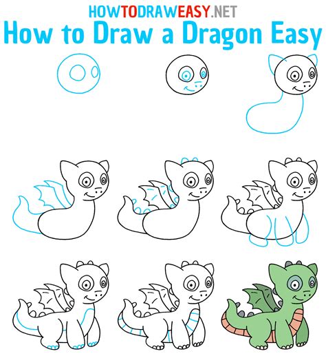 How To Draw a Dragon Easily Step by Step Tutorial for Beginners YouTube