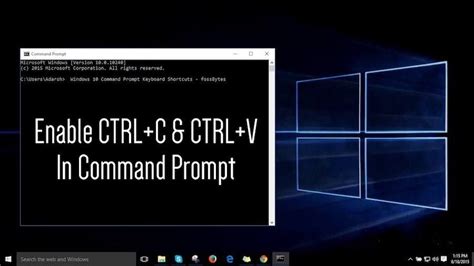 How To Enable Ctrl+C / Ctrl+V For Copy-Past In Command Prompt?