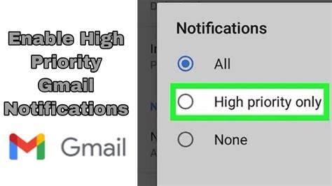 How To Enable High Priority Notifications For Gmail
