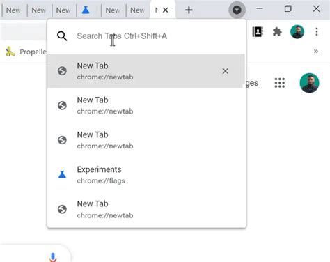 How To Enable Or Disable The Tab Search Icon In Google Chrome