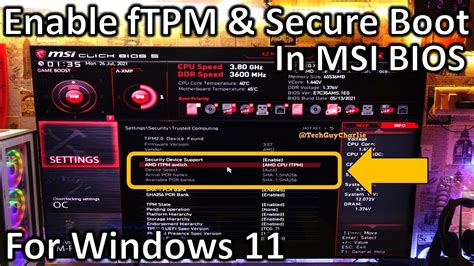 How To Enable Tpm 2 0 And Secure Boot To Upgrade To Windows 11